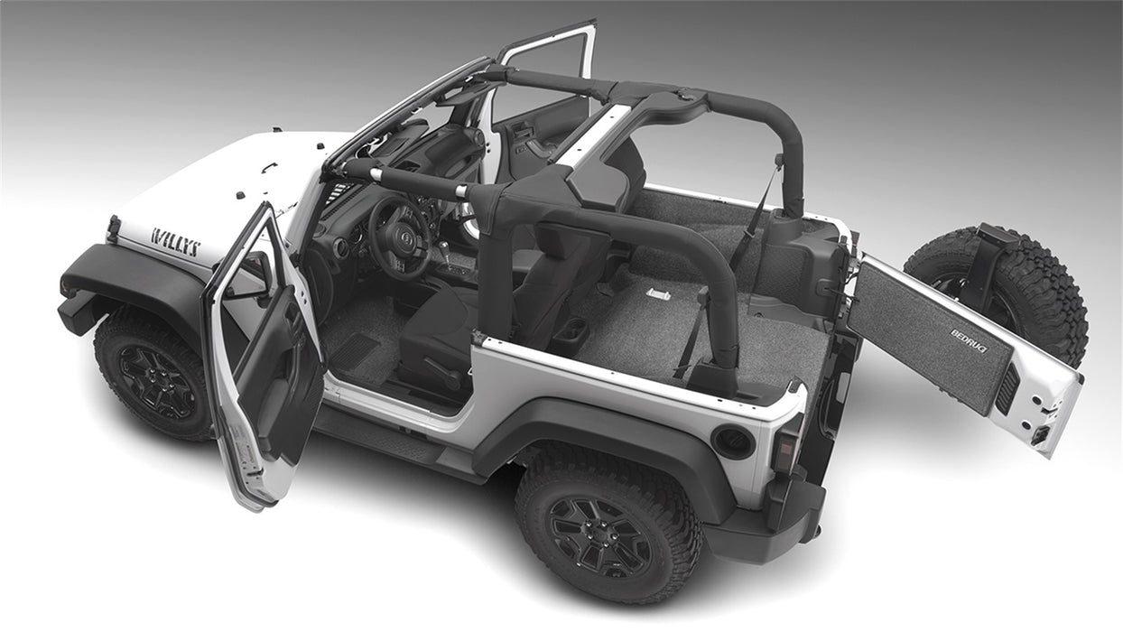 BedRug BRJL18R2 JEEP BEDRUG 18+JL 2 DOOR BEDRUG 4 PC REAR KIT - Truck Part Superstore