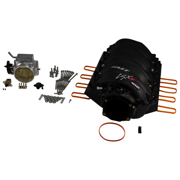 FAST 146202B-KIT LSXr 102mm LS7 Intake Manifold + 102mm Big Mouth Billet Throttle Body Kit - Truck Part Superstore