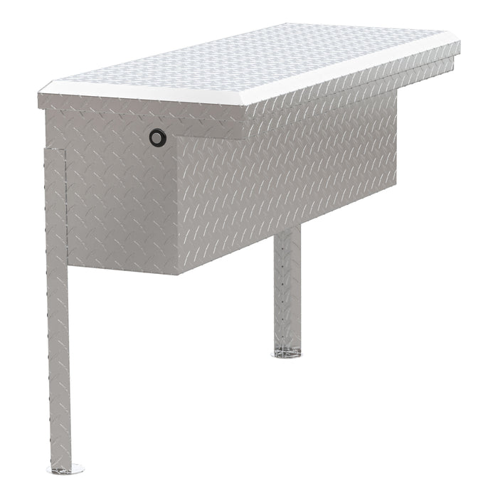 UWS TBSM-36-LP Bright Aluminum 36in. Truck Side Tool Box with Low Profile (LTL Shipping Only) - Truck Part Superstore