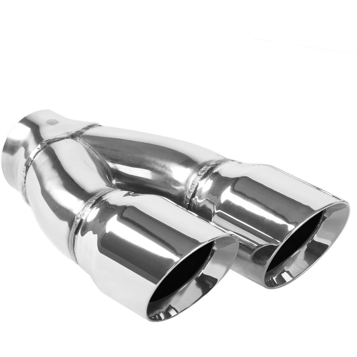 MagnaFlow Exhaust Products 35228 Dual Exhaust Tip-2.25in. Inlet/3in. Outlet - Truck Part Superstore