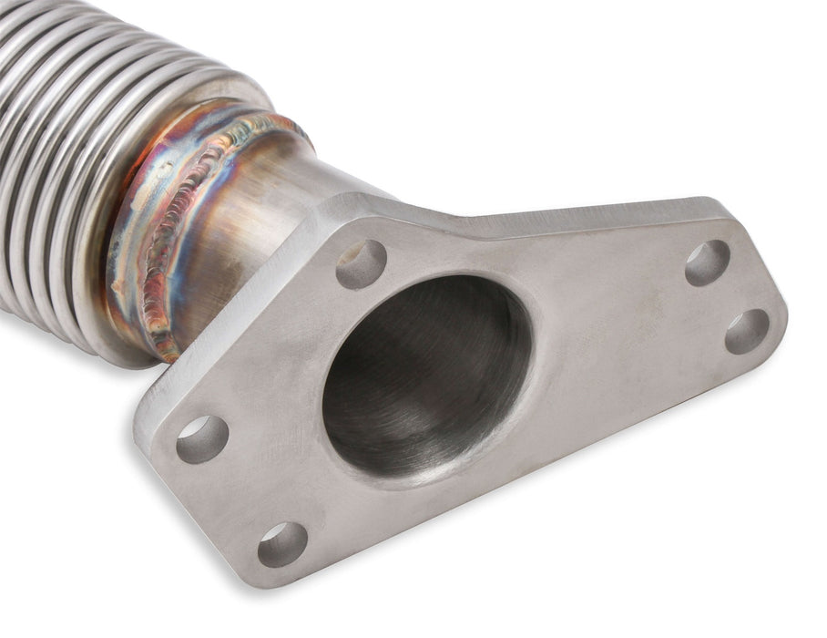 Hooker BH9307 Blackheart Up-Pipe; 2 in. Tubing; 304 Stainless Steel; 18-Gauge; w/Flex Joint; - Truck Part Superstore