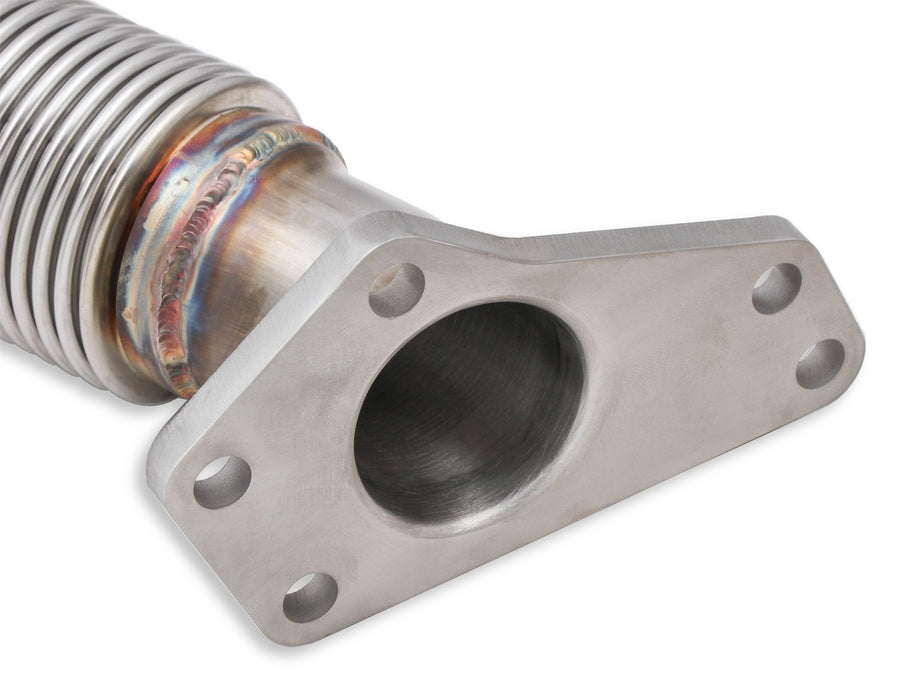Hooker BH9307 Blackheart Up-Pipe; 2 in. Tubing; 304 Stainless Steel; 18-Gauge; w/Flex Joint; - Truck Part Superstore