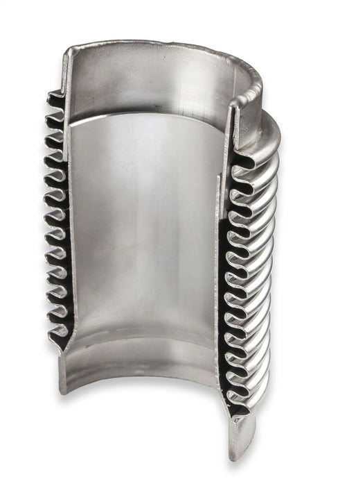 Hooker BH9307 Blackheart Up-Pipe; 2 in. Tubing; 304 Stainless Steel; 18-Gauge; w/Flex Joint; - Truck Part Superstore