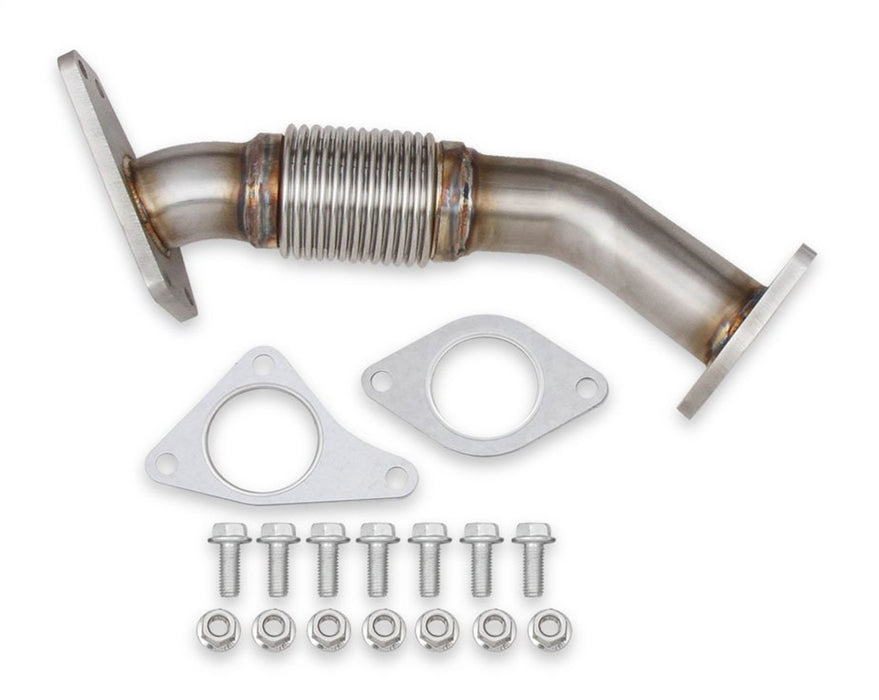 Hooker BH9307 Blackheart Up-Pipe; 2 in. Tubing; 304 Stainless Steel; 18-Gauge; w/Flex Joint; - Truck Part Superstore