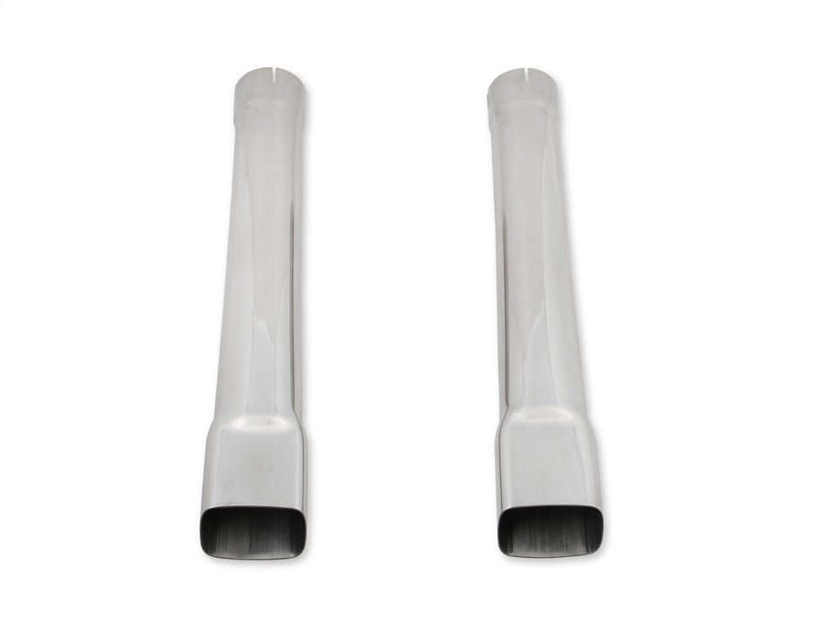 Hooker BHC303 Exhaust Tip Extension; 3 in. R/T/Super Bee Style; Polished Stainless Steel Tip; - Truck Part Superstore