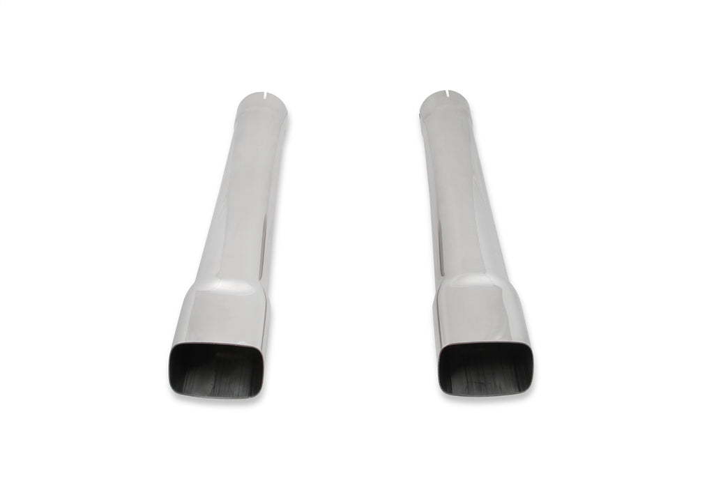 Hooker BHC303 Exhaust Tip Extension; 3 in. R/T/Super Bee Style; Polished Stainless Steel Tip; - Truck Part Superstore