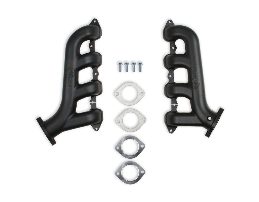 Hooker BHS518 Hooker Exhaust Manifolds; Fits GM LT Swap Cast Iron; 2.5 in. Outlet; Black; - Truck Part Superstore
