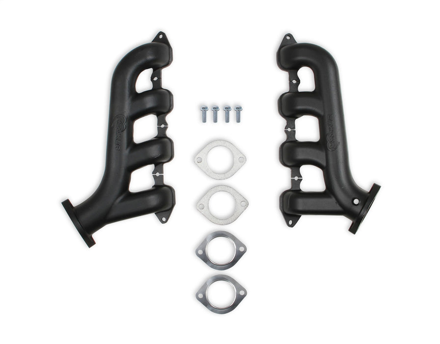 Hooker BHS518 Hooker Exhaust Manifolds; Fits GM LT Swap Cast Iron; 2.5 in. Outlet; Black; - Truck Part Superstore