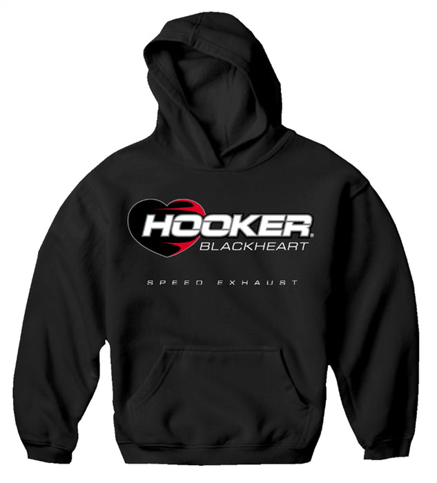 Hooker 10157-XXLHKR Blackheart Hoodie; Blackheart Logo; Black; XX Large Hooded Sweatshirt; - Truck Part Superstore