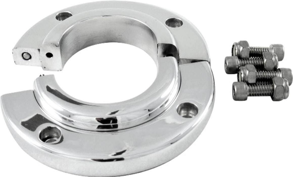 Borgeson 909007 Split Swivel Floor Mount For 2in. Steering Column; Machine Finish Aluminum - Truck Part Superstore
