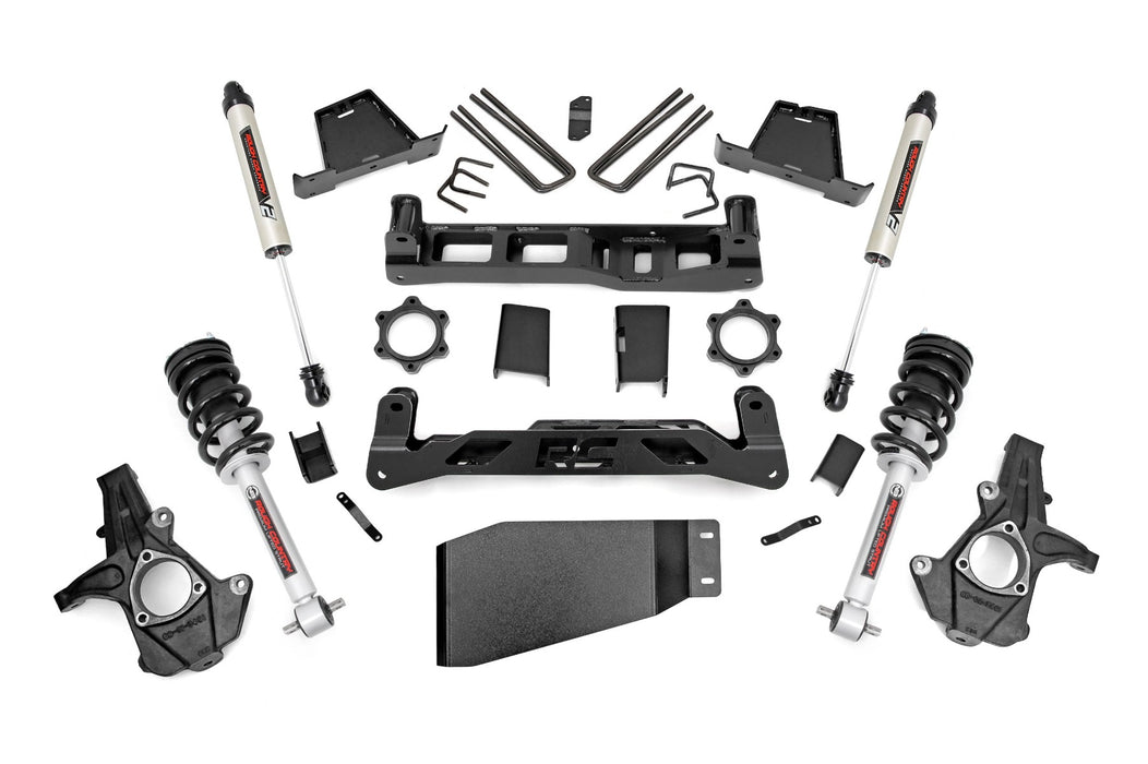 Rough Country 23637 6.0 Inch GM Suspension Lift Kit w/ N3 Loaded Struts and V2 Shocks Rough Country - Truck Part Superstore