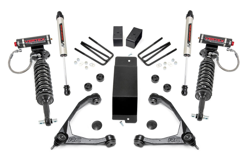 Rough Country 19457 3.5 Inch GM Suspension Lift Kit w/Upper Control Arms Vertex w/V2 Shocks (07-16 1500 PU 4WD) Rough Country - Truck Part Superstore