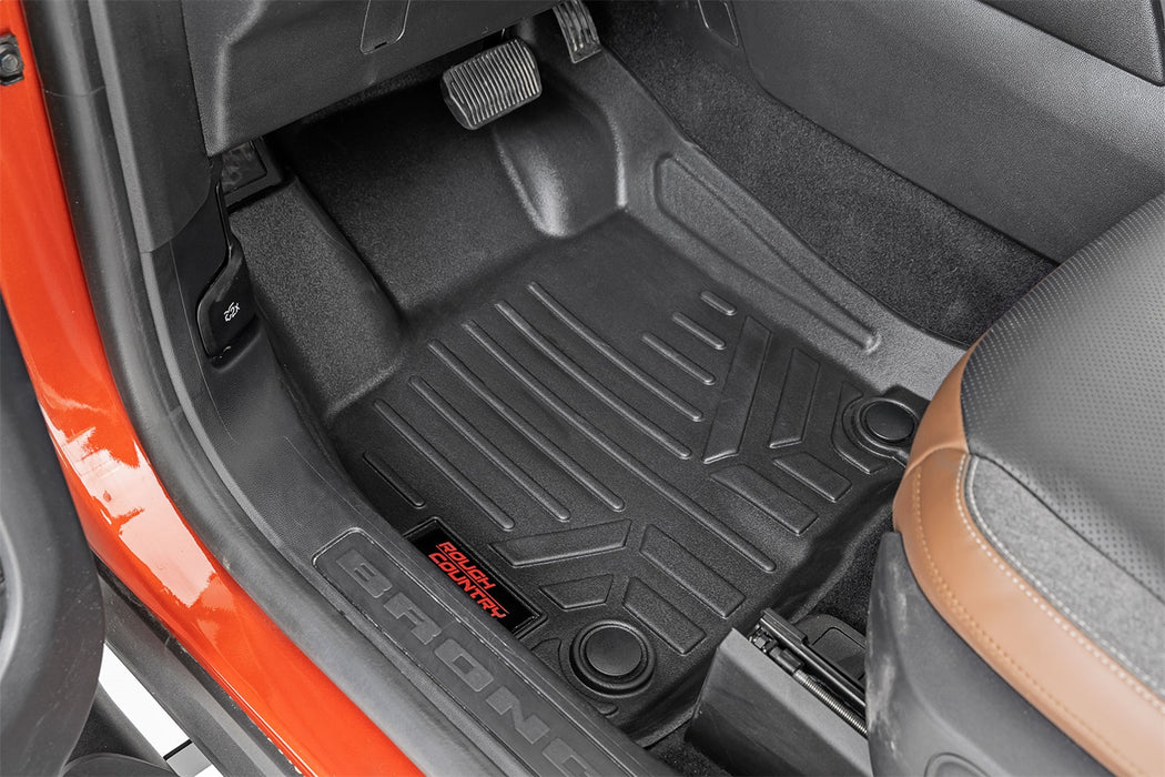 Rough Country M-51323 Floor Mats Front and Rear 21-22 Ford Bronco Sport 4WD Rough Country - Truck Part Superstore
