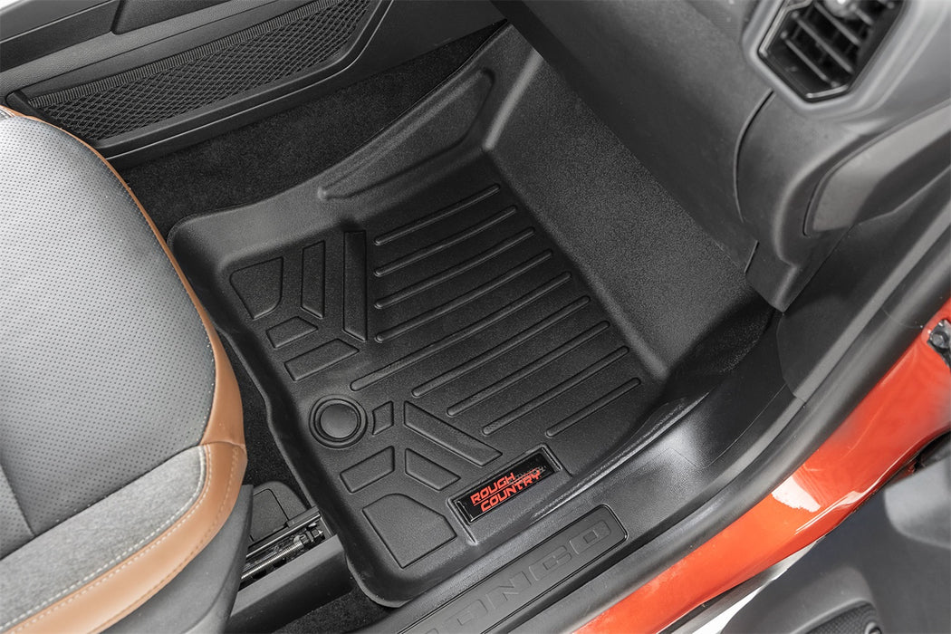 Rough Country M-51323 Floor Mats Front and Rear 21-22 Ford Bronco Sport 4WD Rough Country - Truck Part Superstore