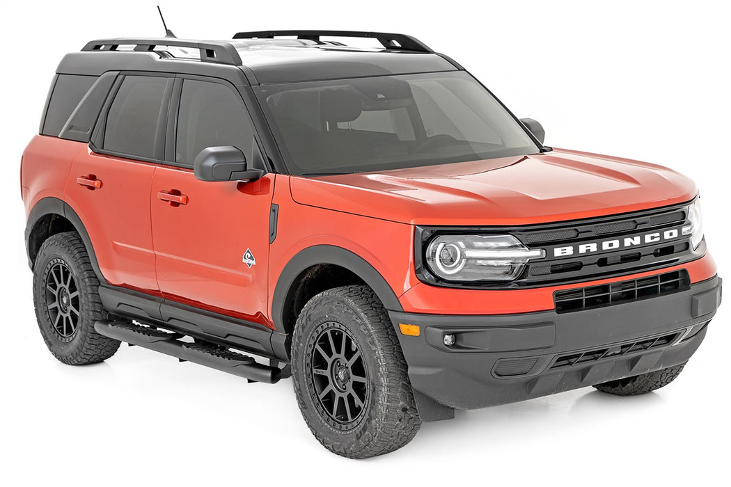 Rough Country 21006 Oval Nerf Step 4.5 Inch Crew Cab Black 21-22 Ford Bronco Sport 4WD Rough Country - Truck Part Superstore