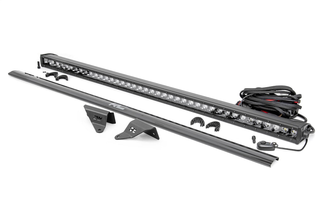 Rough Country 71041 LED Light Upper Windshield 40 Inch Black Single Row 21-22 Ford Bronco Rough Country - Truck Part Superstore