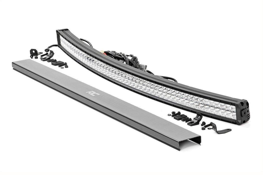 Rough Country 72954D 54-inch Curved Cree LED Light Bar - Dual Row Chrome Series w/ Cool White DRL Rough Country - Truck Part Superstore