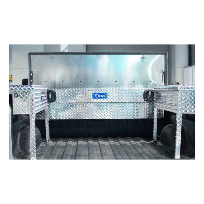 UWS SL-69-LP Bright Aluminum 69in. Secure Lock Truck Tool Box; Low Profile (LTL Shipping Only - Truck Part Superstore