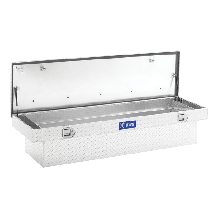 UWS TBS-63 UWS TBS-63 Crossover Tool Box (63 Inch Truck Tool Box-Bright Aluminum) - Truck Part Superstore