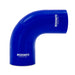 Mishimoto MMCP-R90-3540BL Mishimoto 90-Degree Silicone Transition Coupler, 3.50-in to 4.00-in, Blue - Truck Part Superstore