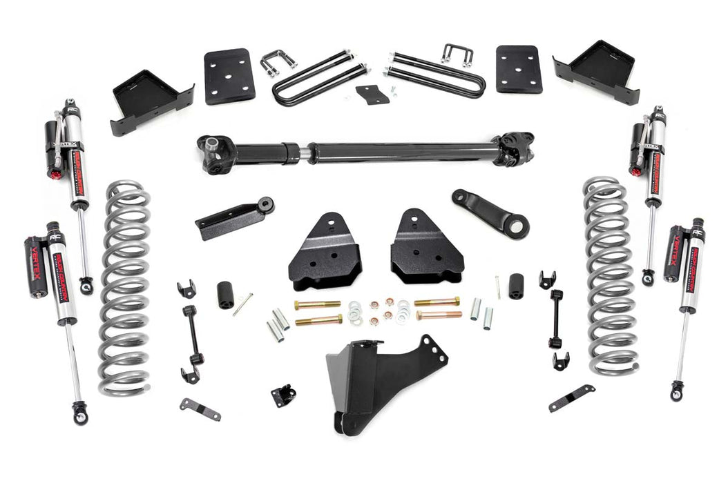 Rough Country 51351 6 Inch Suspension Lift Kit w/Front Drive Shaft Vertex 17-19 F-250/350 4WD Diesel 4 Inch Axle w/o Overloads Rough Country - Truck Part Superstore