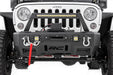 Rough Country 11825 Jeep Front Stubby LED Winch Bumper w/Hoop Chrome Series JK, JL, Gladiator JT Rough Country - Truck Part Superstore