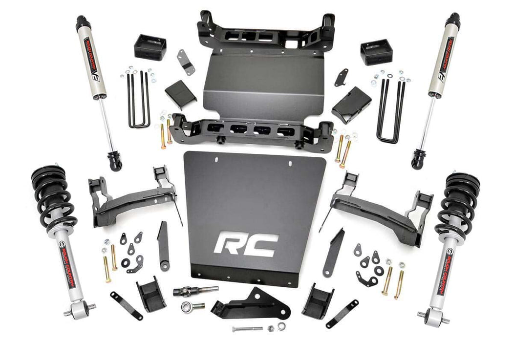 Rough Country 29871 7 Inch Suspension Lift Bracket Kit w/Struts & V2 Shocks 14-18 Silverado/Sierra 1500 4WD Rough Country - Truck Part Superstore