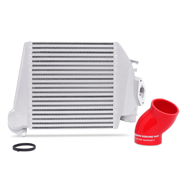 Mishimoto MMTMIC-WRX-08SLRD Subaru WRX 2008-2014 Top-Mount Intercooler Silver Cooler, Red Hoses - Truck Part Superstore