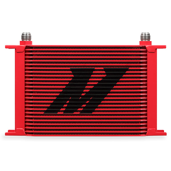 Mishimoto MMOC-25RD Universal 25-Row Oil Cooler, Red - Truck Part Superstore