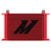 Mishimoto MMOC-25RD Universal 25-Row Oil Cooler, Red - Truck Part Superstore