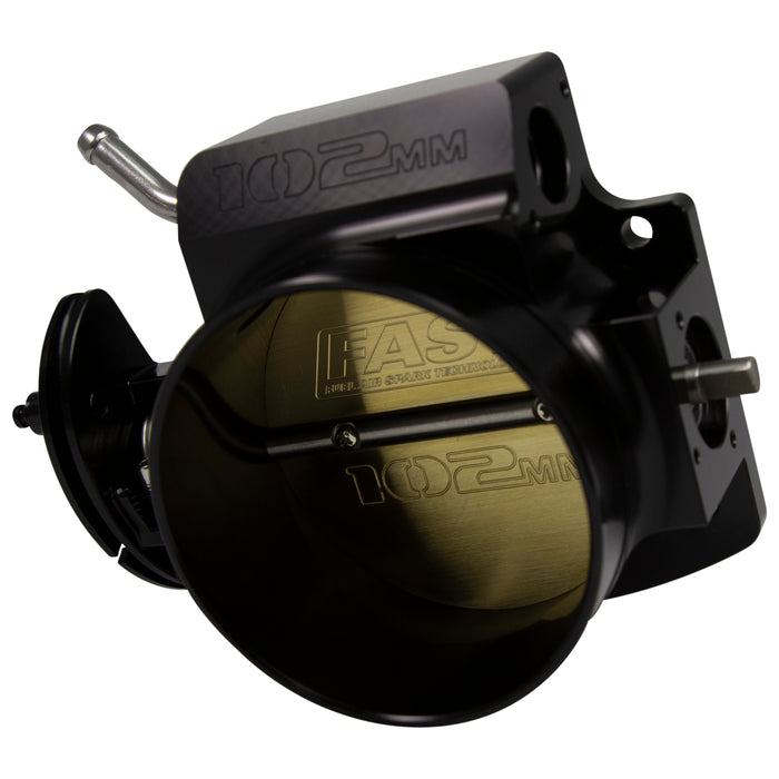 FAST 54106 Black Big Mouth Billet 102mm Big Mouth Throttle Body for GM LS w/o Sensors - Truck Part Superstore