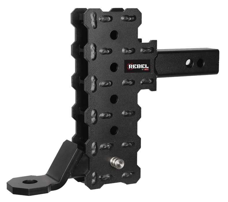 GEN-Y Hitch GH-13115 PHANTOM 2" Hollow Shank 7" Offset Drop .5K TW 5K Hitch & Standard Ball Mount - Truck Part Superstore