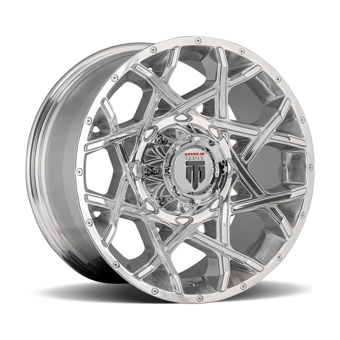 AMERICAN TRUXX AT1901-2270P-44 AT1901 GRIDLOCK POLISHED 20X12 8-170 -44mm 125.2mm - Truck Part Superstore