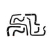 Mishimoto MMHOSE-SUB-ANC4BK Silicone Ancillary Hoses for Subaru WRX / WRX STI, 2004-2007 - Truck Part Superstore