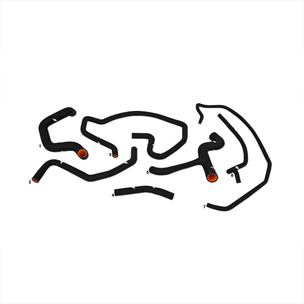 Mishimoto MMHOSE-SVT-02BK Ford Focus SVT Silicone Hose Kit, 2002-2004, Black - Truck Part Superstore