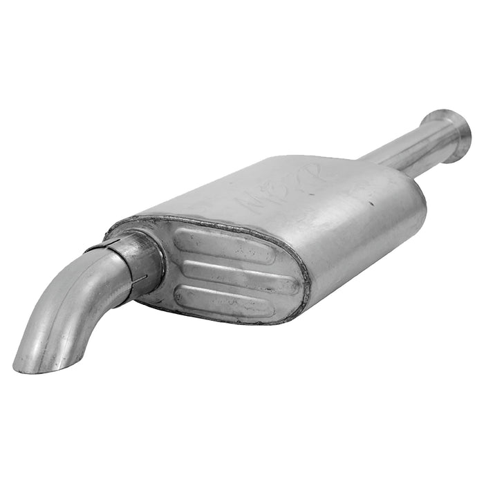 MBRP S5522AL 2.5 Inch Cat Back Exhaust System For 00-06 Wrangler TJ Inline 4 2.5L Inline 6 4.0L Unlimited Single Off-Road Turn Down Aluminized Steel MBRP - Truck Part Superstore