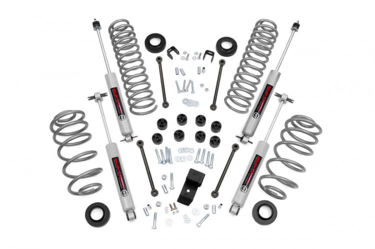 Rough Country 641.2 3.25 Inch Jeep Suspension Lift Kit 4 Cyl 97-02 4WD Jeep Wrangler TJ Rough Country - Truck Part Superstore