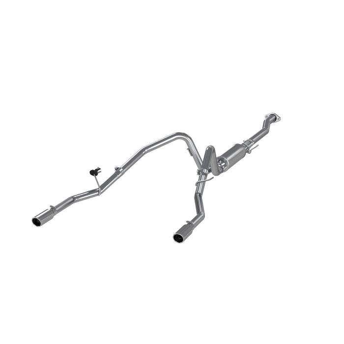 MBRP Exhaust S5240409 3in. Cat-Back; 2.5in. Dual Split Rear Exit; T409 Stainless Steel. - Truck Part Superstore