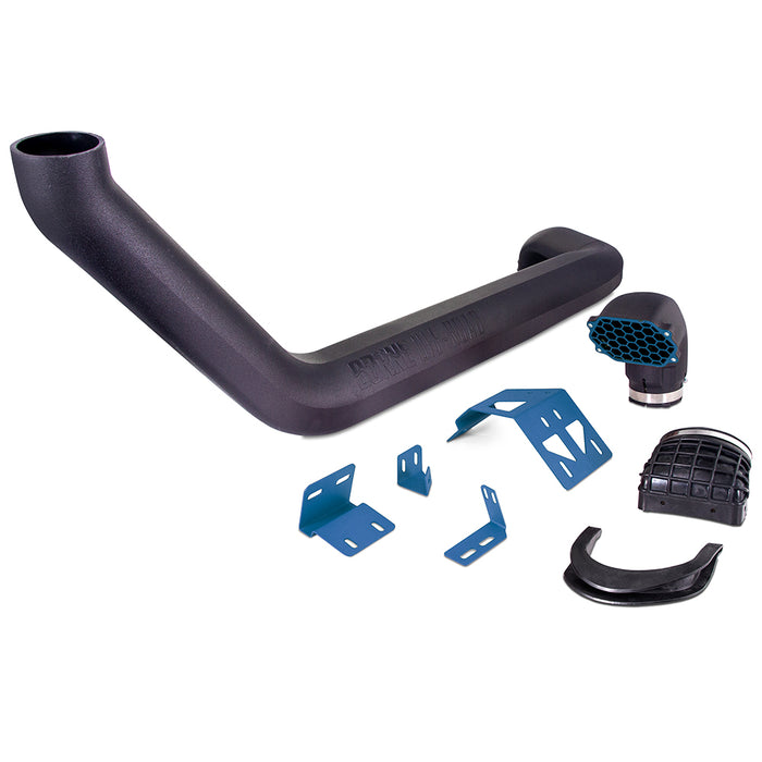 Mishimoto MMAI-JL-18NMWBL Jeep Wrangler JL Snorkel, 2018+, Micro-Wrinkle Blue - Truck Part Superstore
