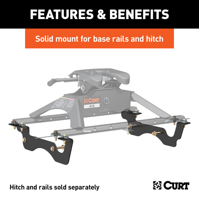 CURT 16428 Custom 5th Wheel Brackets; Select Ford F-250; F-350; F-450 Super Duty - Truck Part Superstore