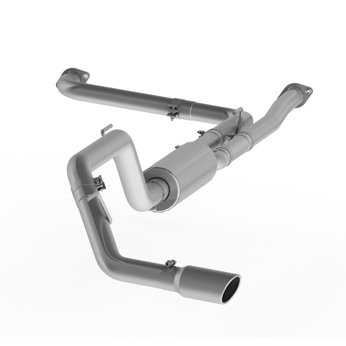 MBRP S5408AL 3 Inch Cat Back Exhaust System Single Side Aluminized Steel For 16-19 Nissan 5.6L Titan XD MBRP - Truck Part Superstore