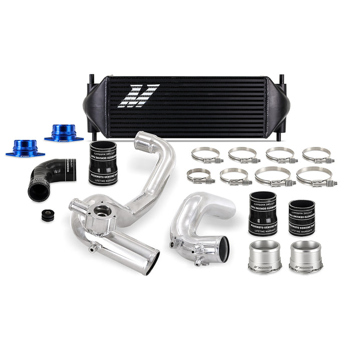Mishimoto MMINT-BR23-21KPBK Performance Intercooler Kit, Ford Bronco 2.3L 2021+, Black IC, Polished IC Pipes - Truck Part Superstore
