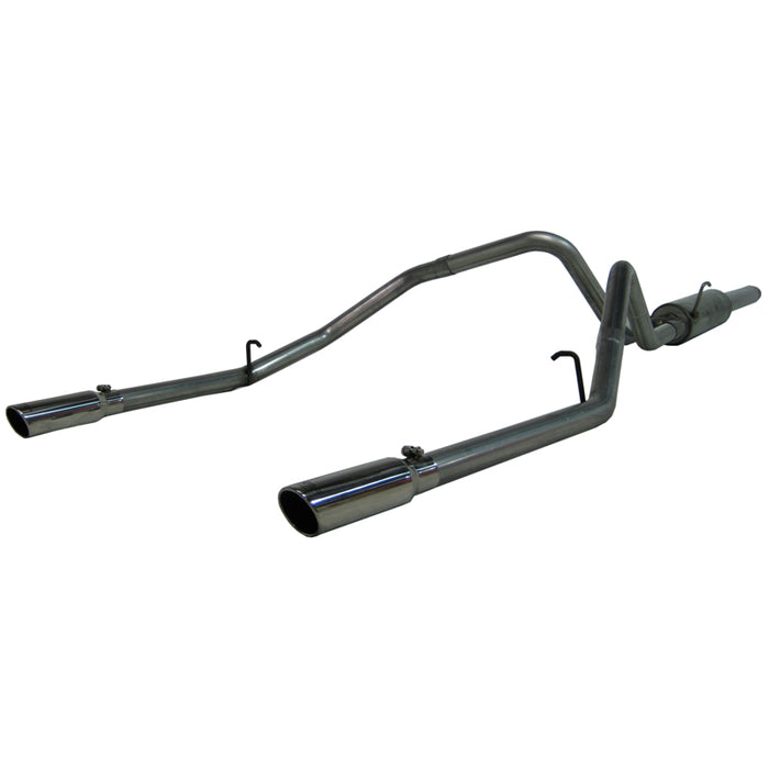MBRP Exhaust S5106AL 2.5in. Cat-Back; Dual Split Rear Exit; Aluminized Steel. - Truck Part Superstore