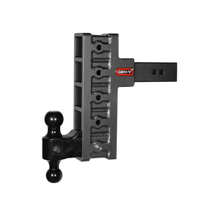 GEN-Y Hitch GH-1915 MEGA-DUTY 2.5" Shank 9" Offset Drop 3.5K TW 32K Hitch & GH-0161 Dual-Ball - Truck Part Superstore