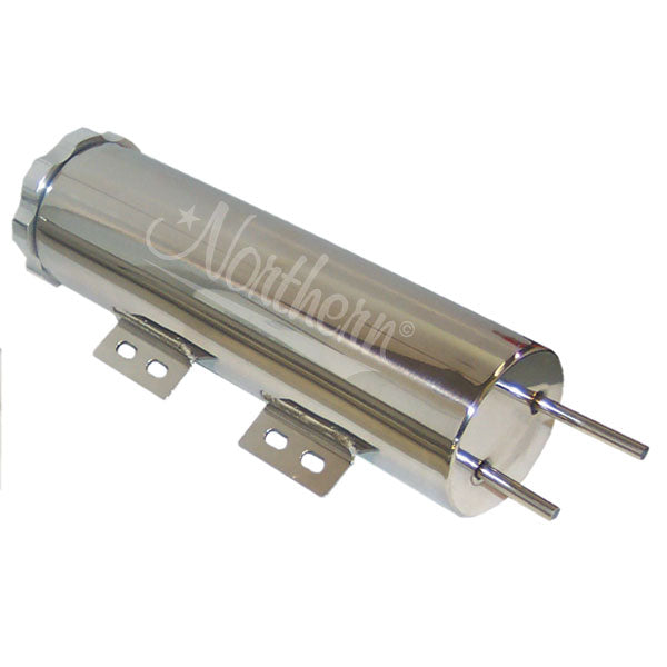 Northern Radiator Z12021 16 X 3 Polished Chrome Radiator Overflow Tank - Truck Part Superstore