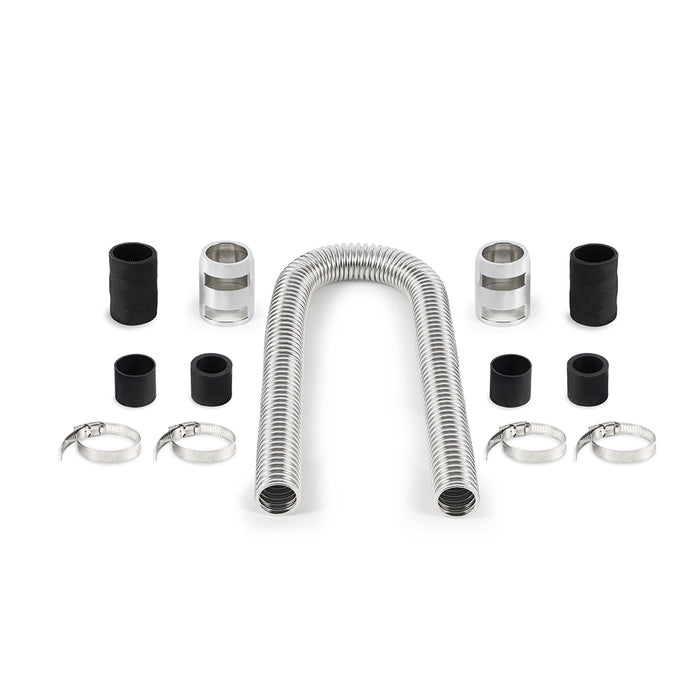 Mishimoto MMAH-U36C Universal Flexible Stainless Steel Radiator Hose Kit, 36", Chrome - Truck Part Superstore