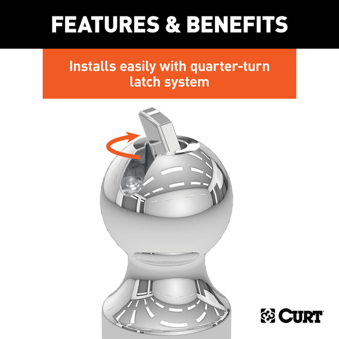 CURT 60634 OEM Puck System 3in. Gooseneck Ball; Chevrolet; Ford; GMC; Nissan; Ram (38K) - Truck Part Superstore