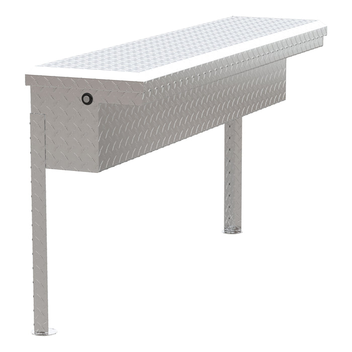 UWS EC30201 Bright Aluminum 48in. Truck Side Tool Box with Low Profile (Heavy Packaging) - Truck Part Superstore