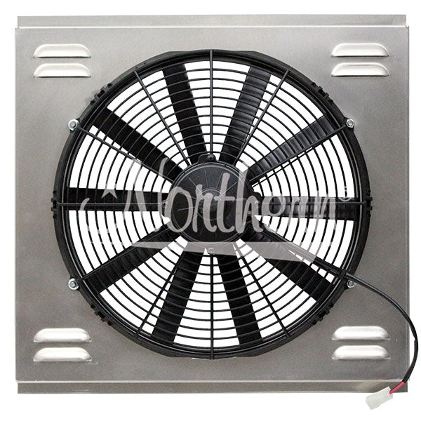 Northern Radiator Z40074 Single 16 Inch Hurricane Electric Fan - Truck Part Superstore