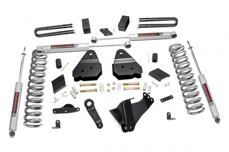 Rough Country 56350 4.5 Inch Suspension Lift Kit Vertex 11-14 F-250 4WD Overloads Rough Country - Truck Part Superstore